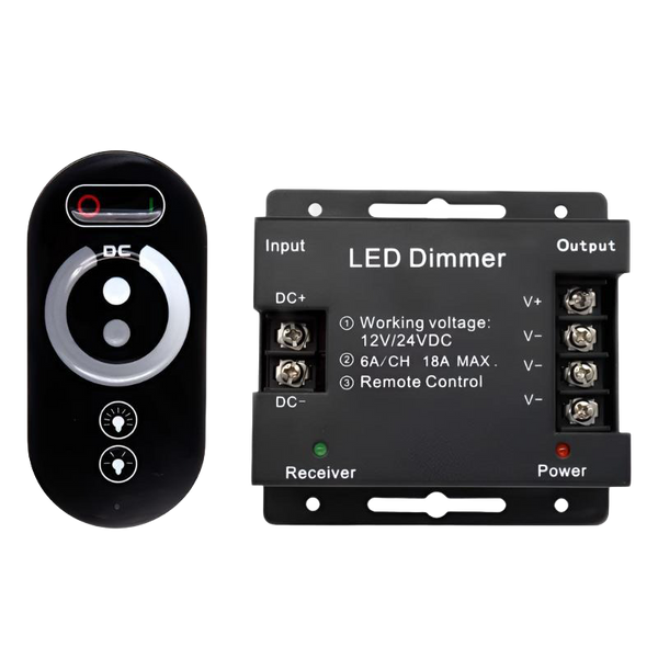LED Stmívač na dálkové ovládání DC12-24 V