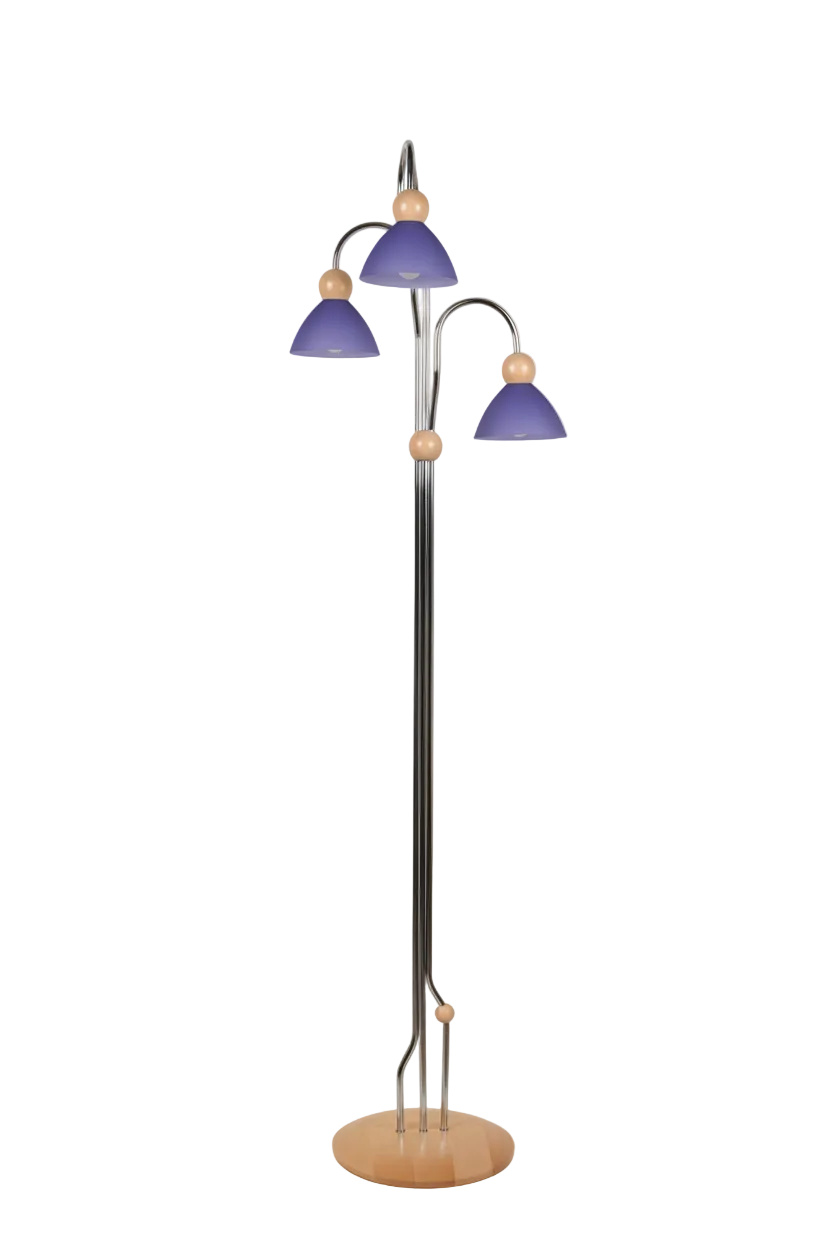 Stojací lampa D3 - modrá varianta