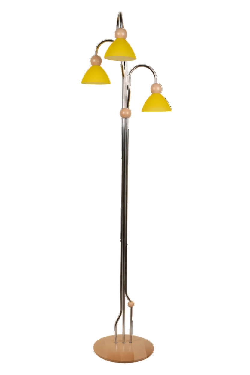 Stojací lampa D3 - žlutá varianta
