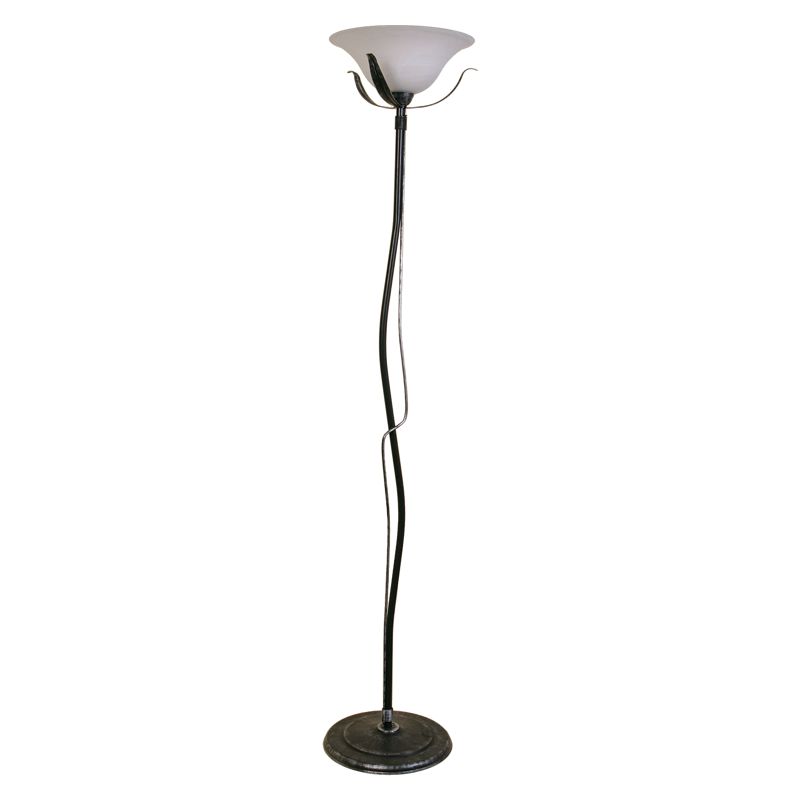 Podlahová Lampa Stříbrná D4