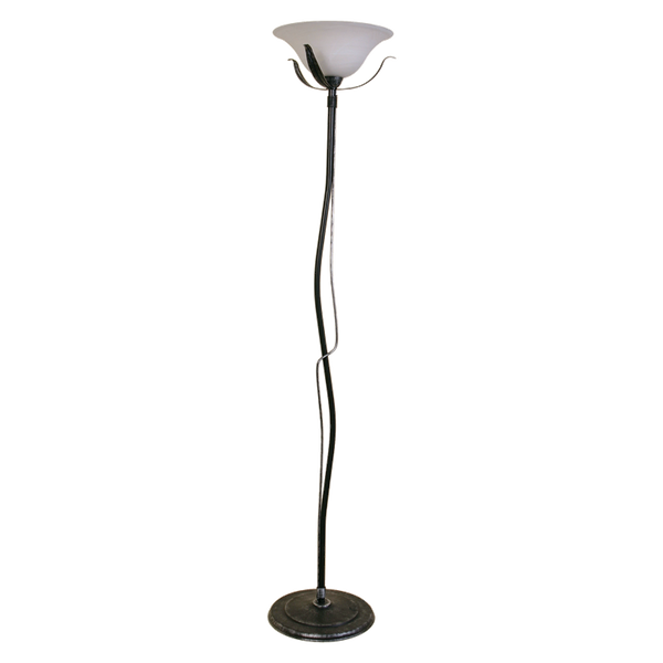Podlahová Lampa Stříbrná D4