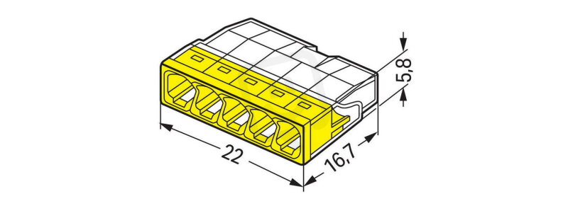 SVORKA WAGO 2273-205 5X0,5-2,5 COMPACT