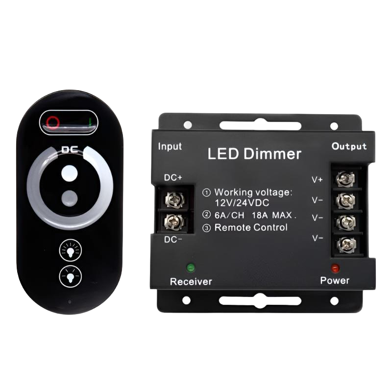 LED Stmívač na dálkové ovládání DC12-24 V