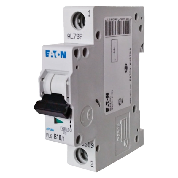 Eaton PL6-B10/1 | Jednopólový jistič 10A charakteristika B