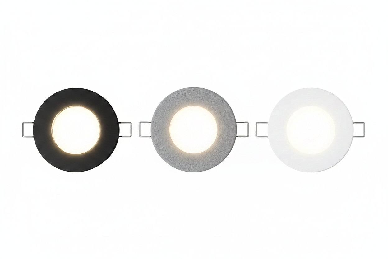 Downlight – drátěné úchyty – Black / Granite Grey / White