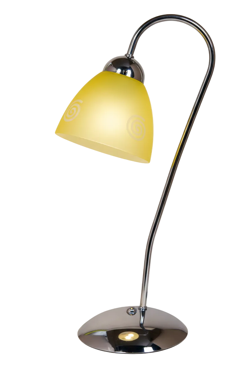 Stolní lampa - matná žlutá varianta