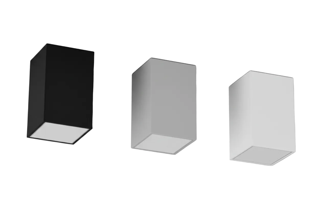TUBO hranatý - Black, Grey, White