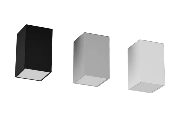 TUBO hranatý - Black, Grey, White