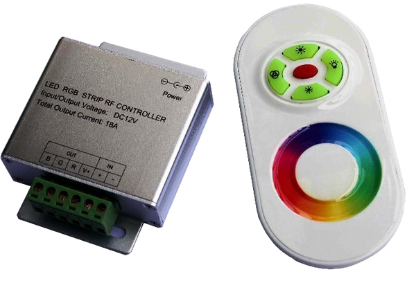 Touch LED RGB ovladač 3x6A s dálkovým ovl.